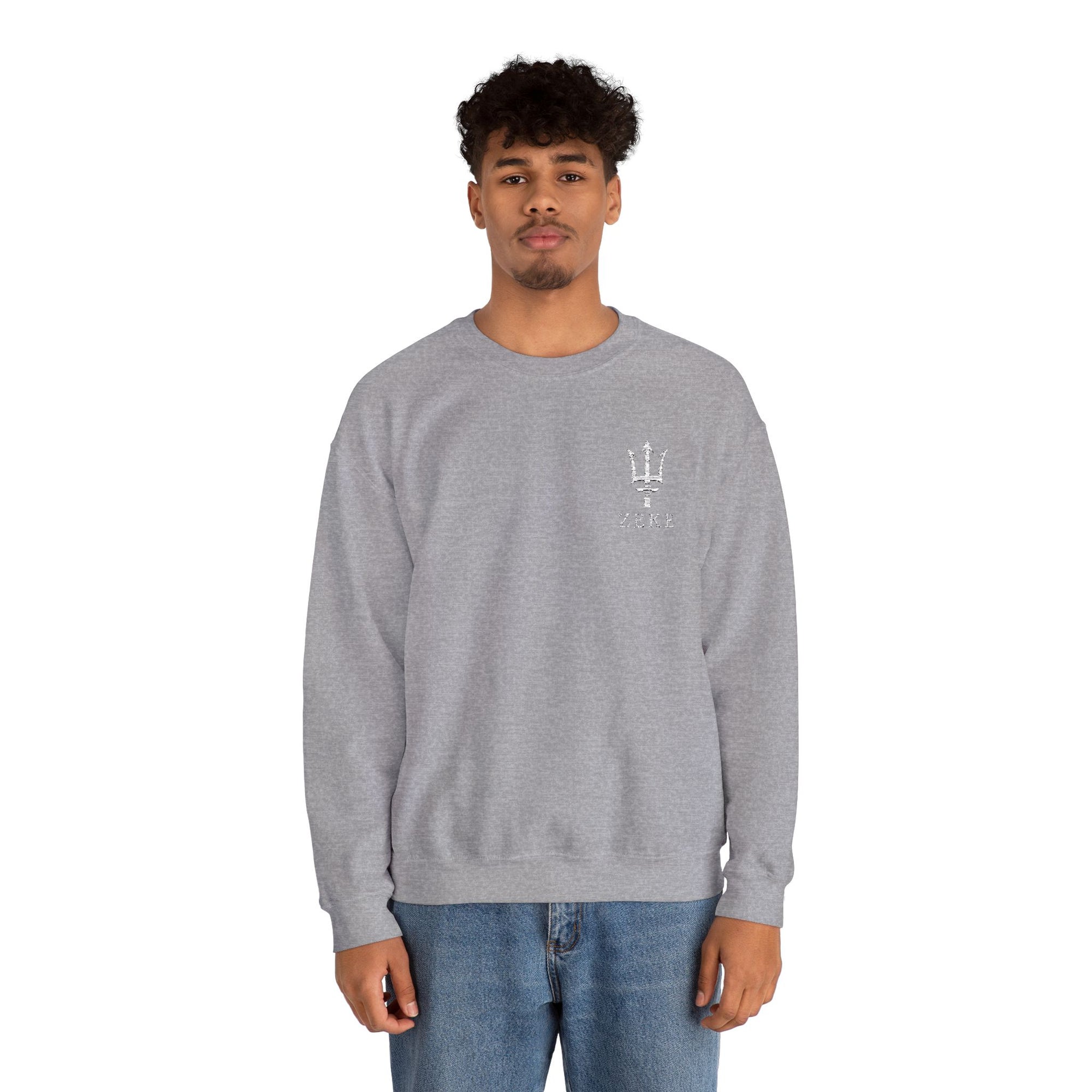 ZEKE Crewneck w/ Trident (White logo)