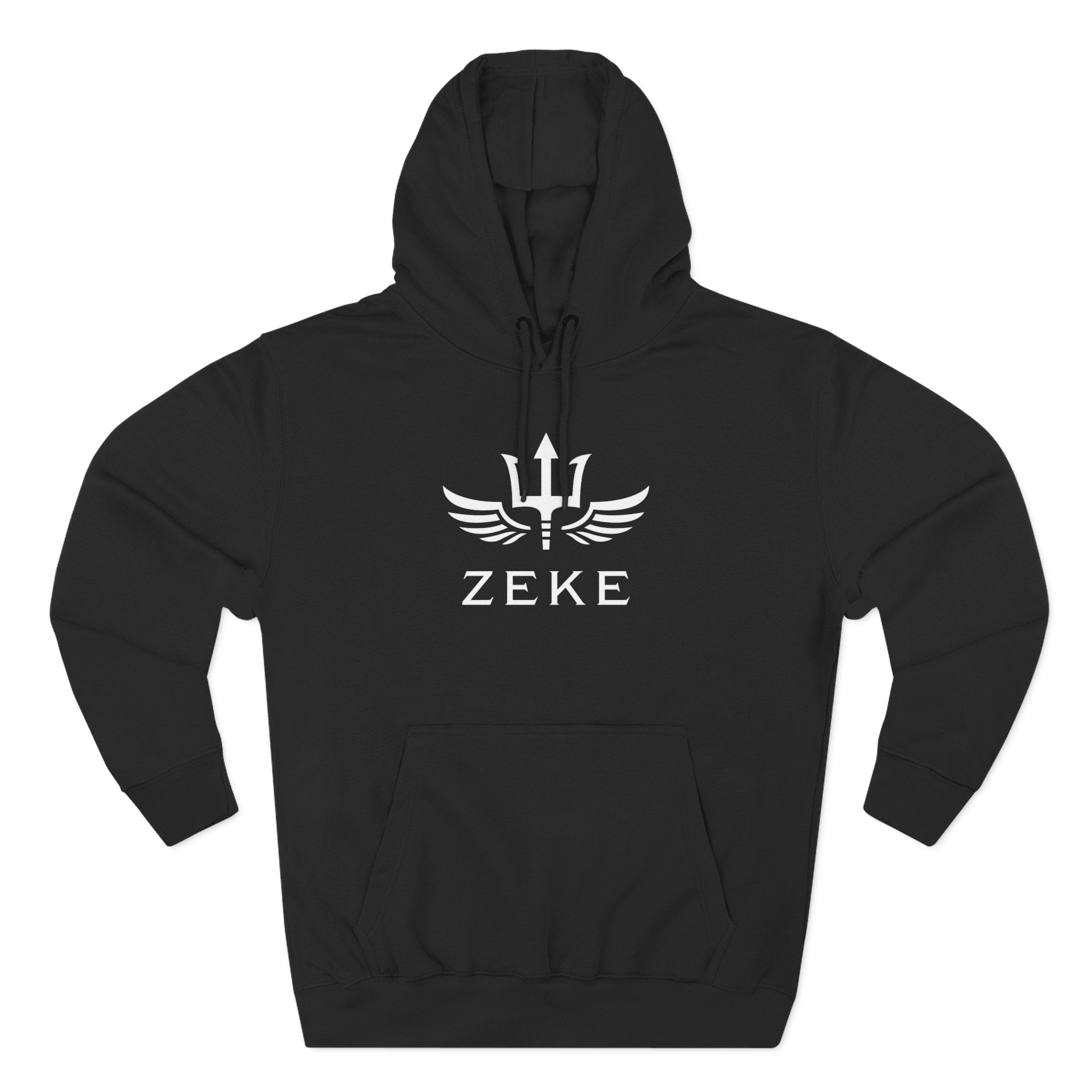 Three-Panel Fleece Hoodie w/ ZEKE Logo – Zeke Official