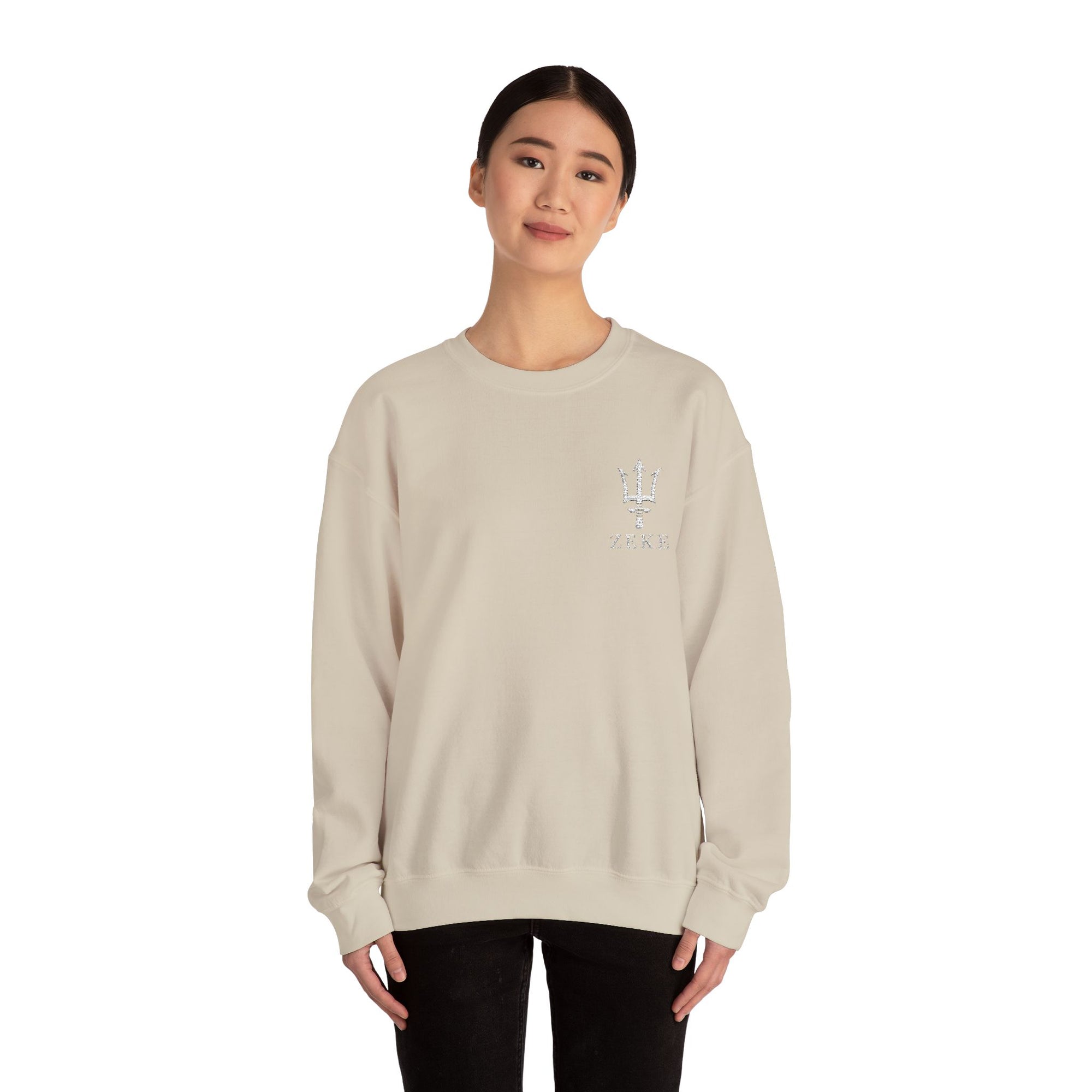 ZEKE Crewneck w/ Trident (White logo)