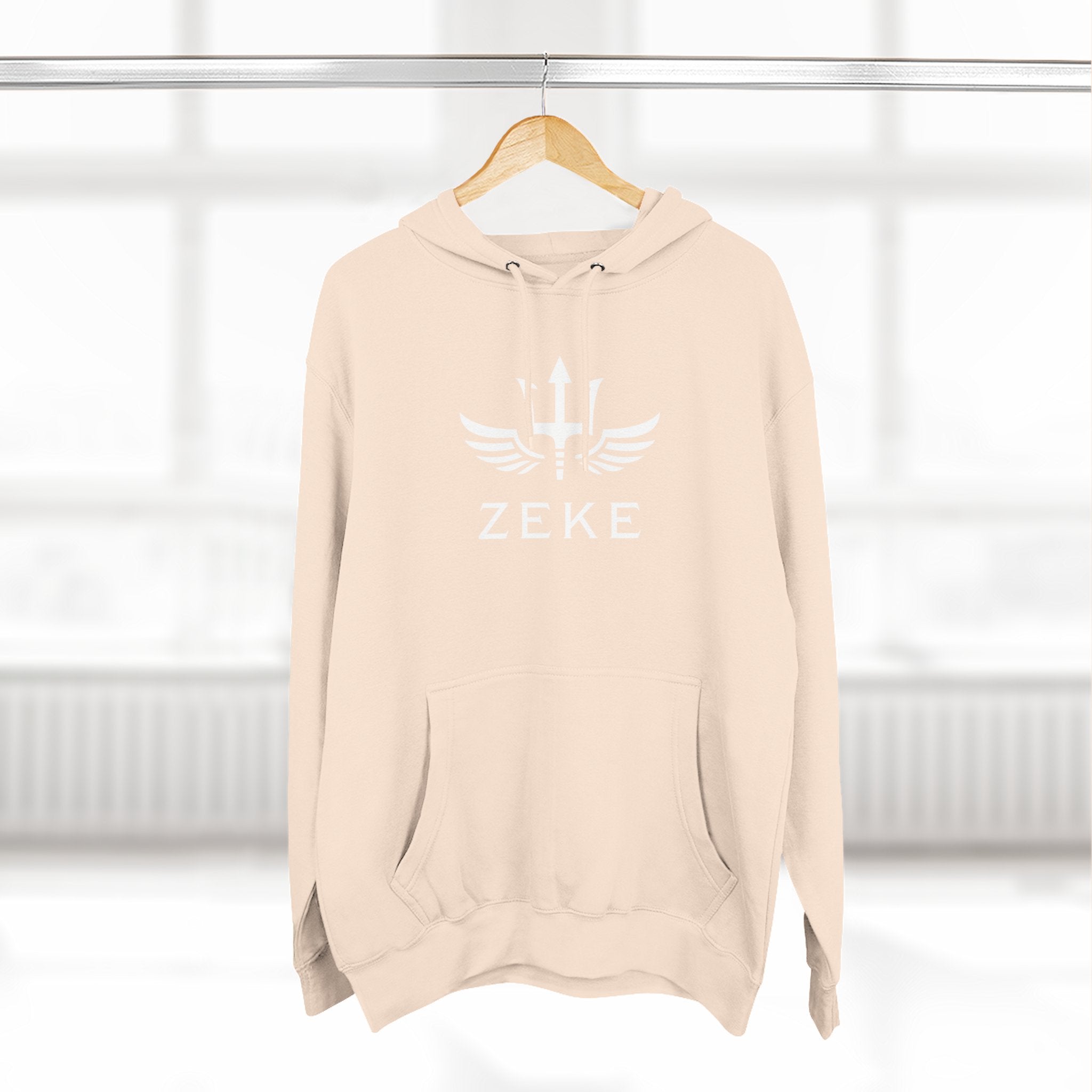 Three-Panel Fleece Hoodie w/ ZEKE Logo – Zeke Official