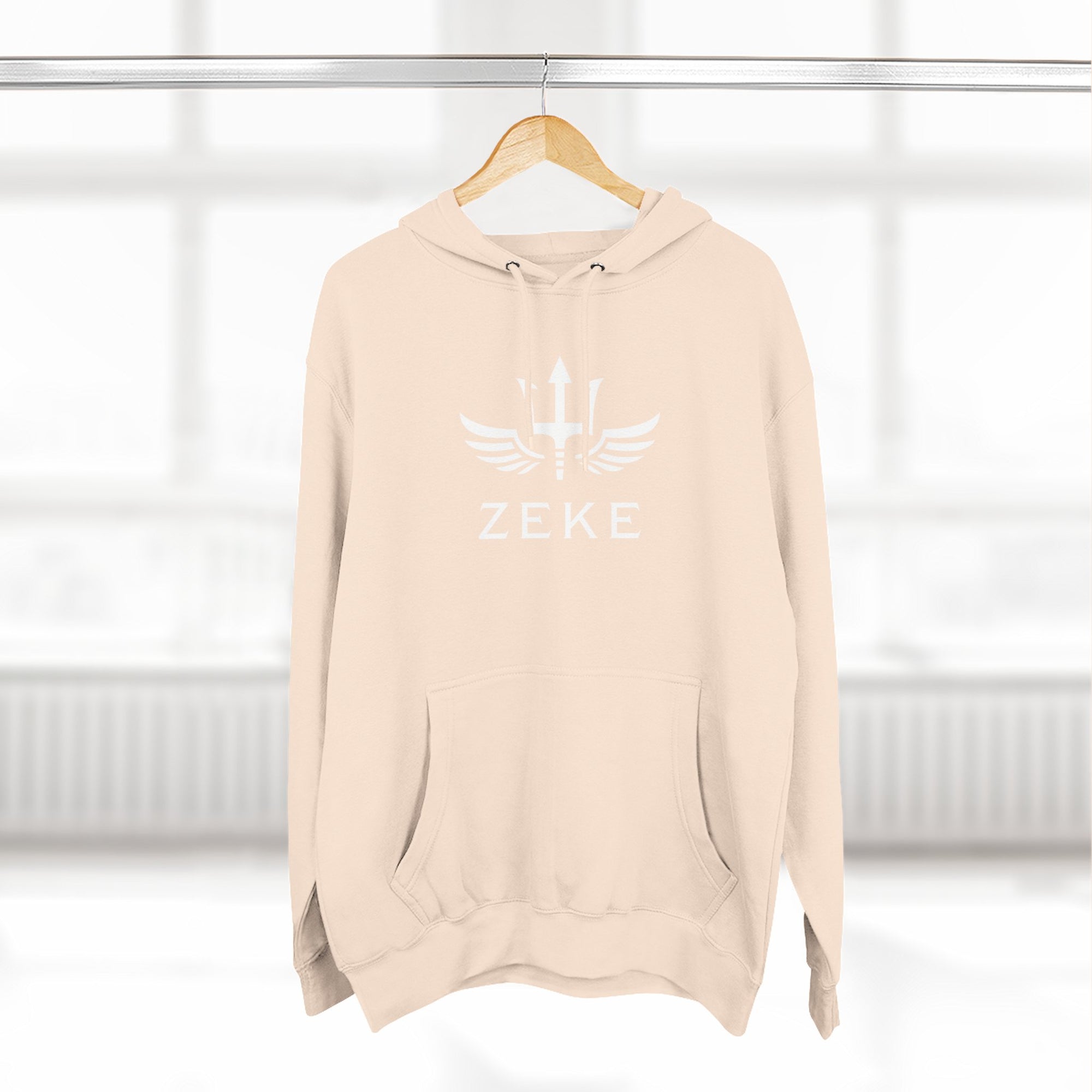 Three-Panel Fleece Hoodie w/ ZEKE Logo