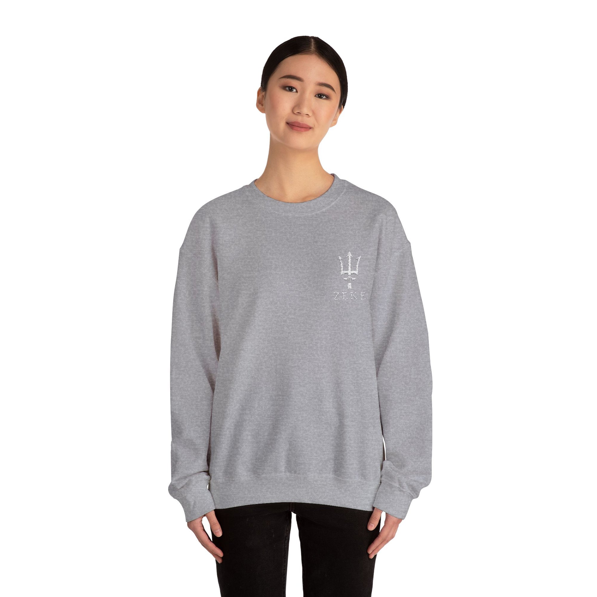 ZEKE Crewneck w/ Trident (White logo)