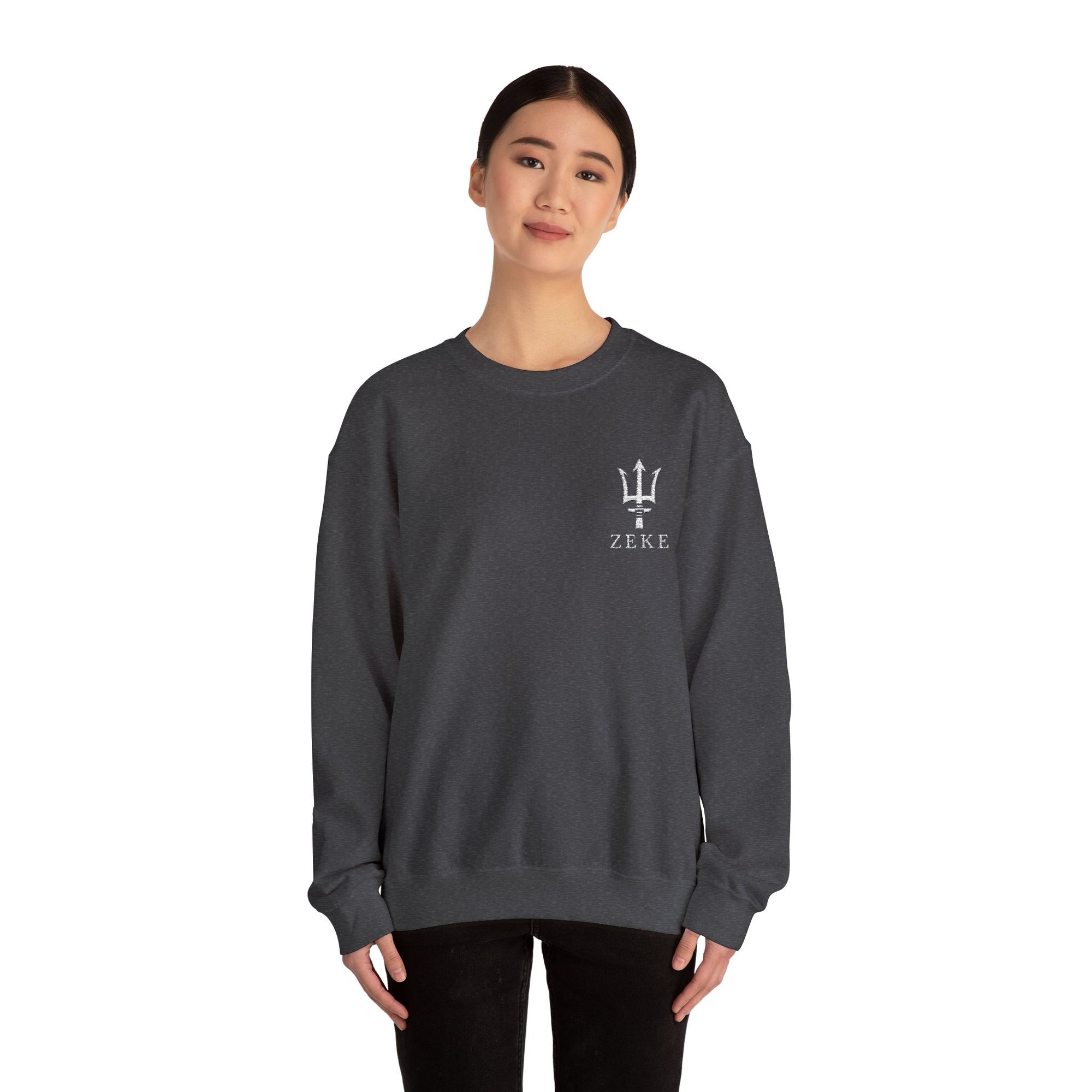ZEKE Crewneck w/ Trident (White logo)
