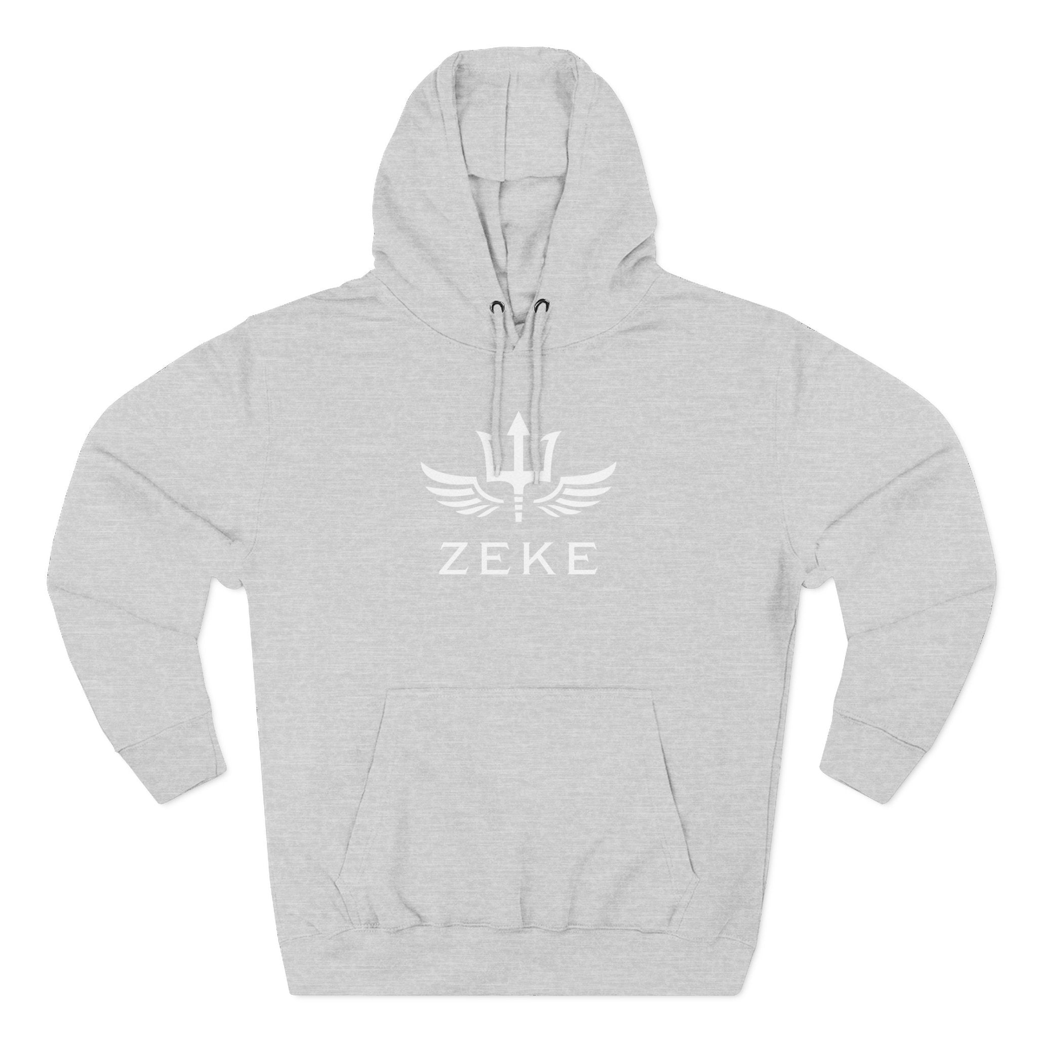 Three-Panel Fleece Hoodie w/ ZEKE Logo – Zeke Official