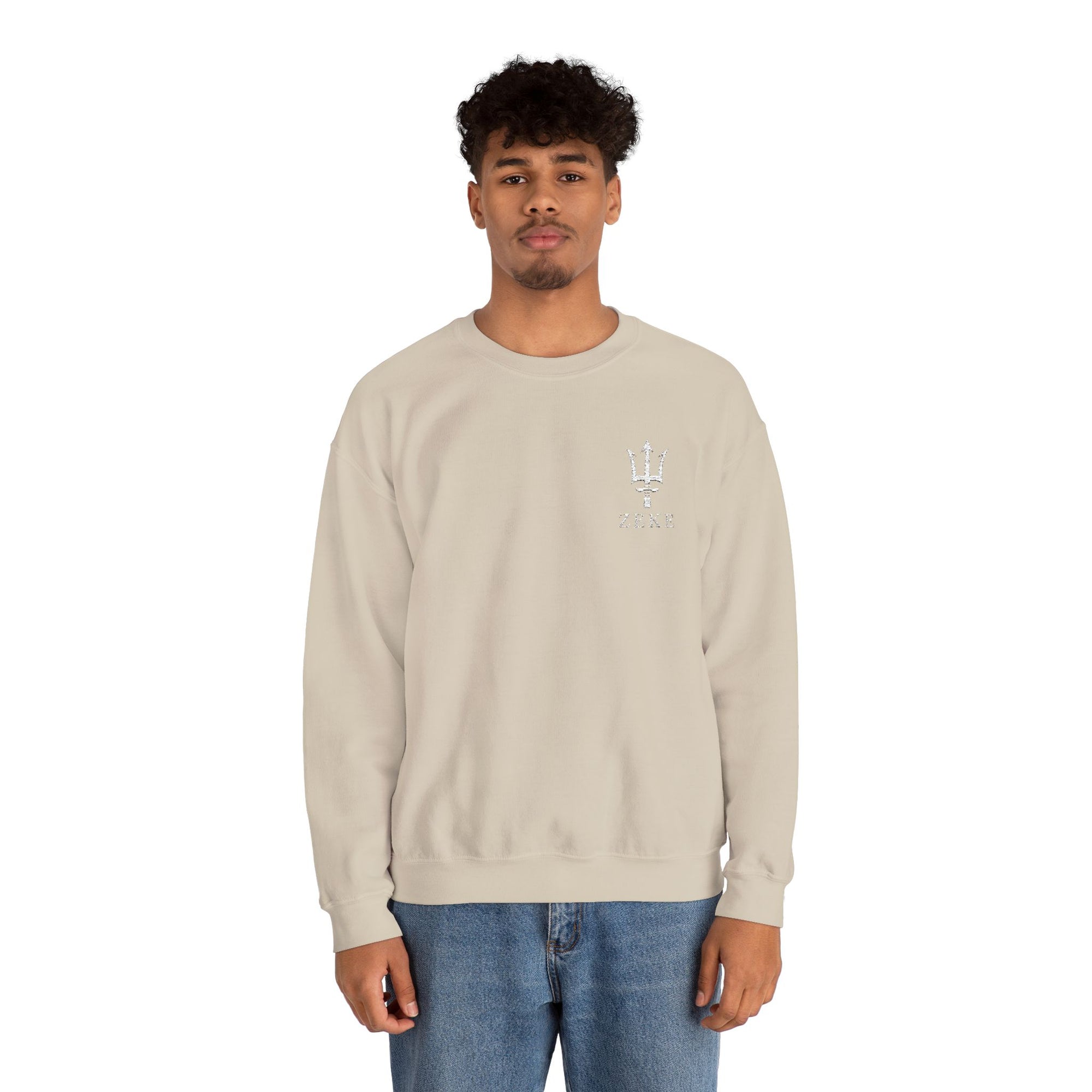 ZEKE Crewneck w/ Trident (White logo)