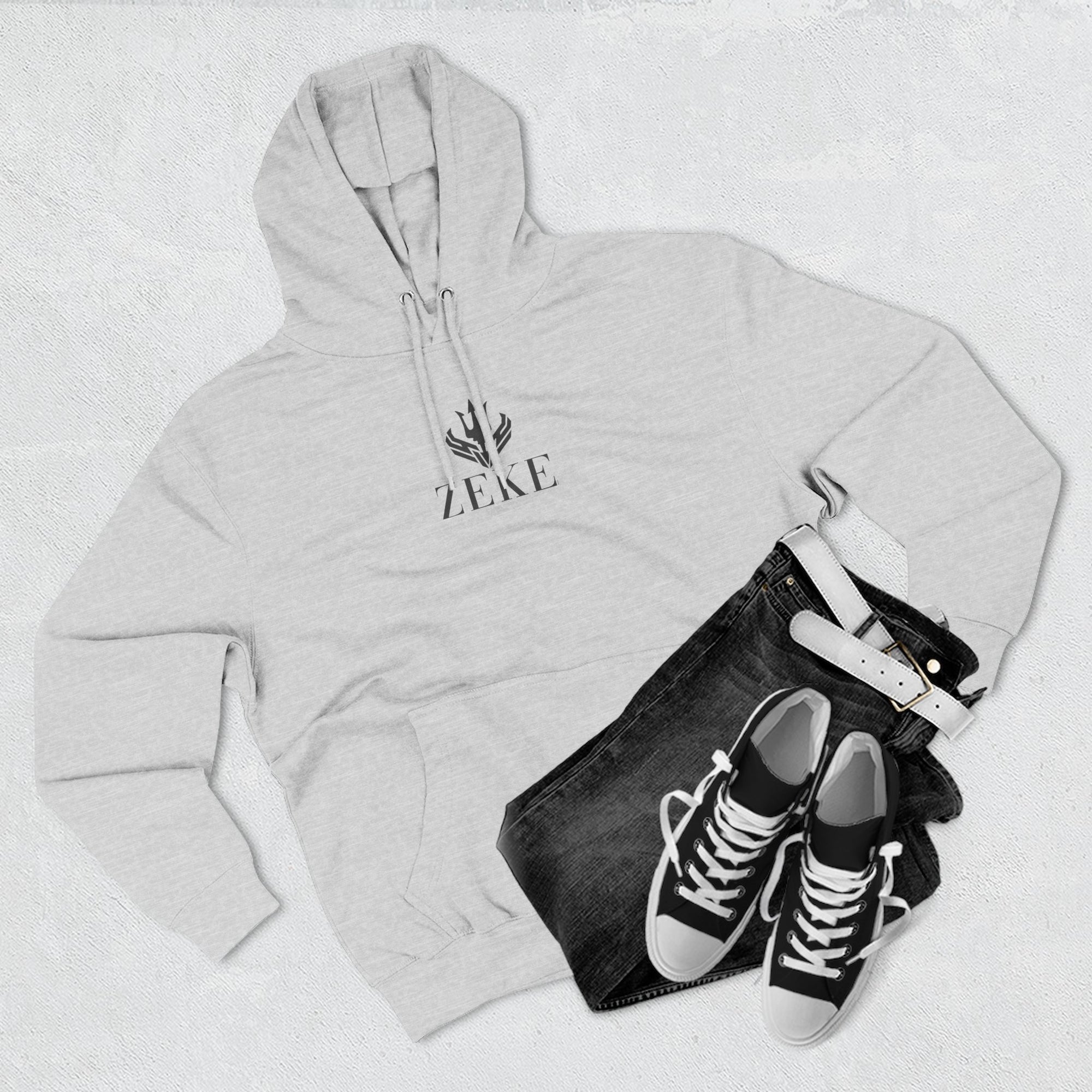 Fleece Hoodie - Zeke Logo Design