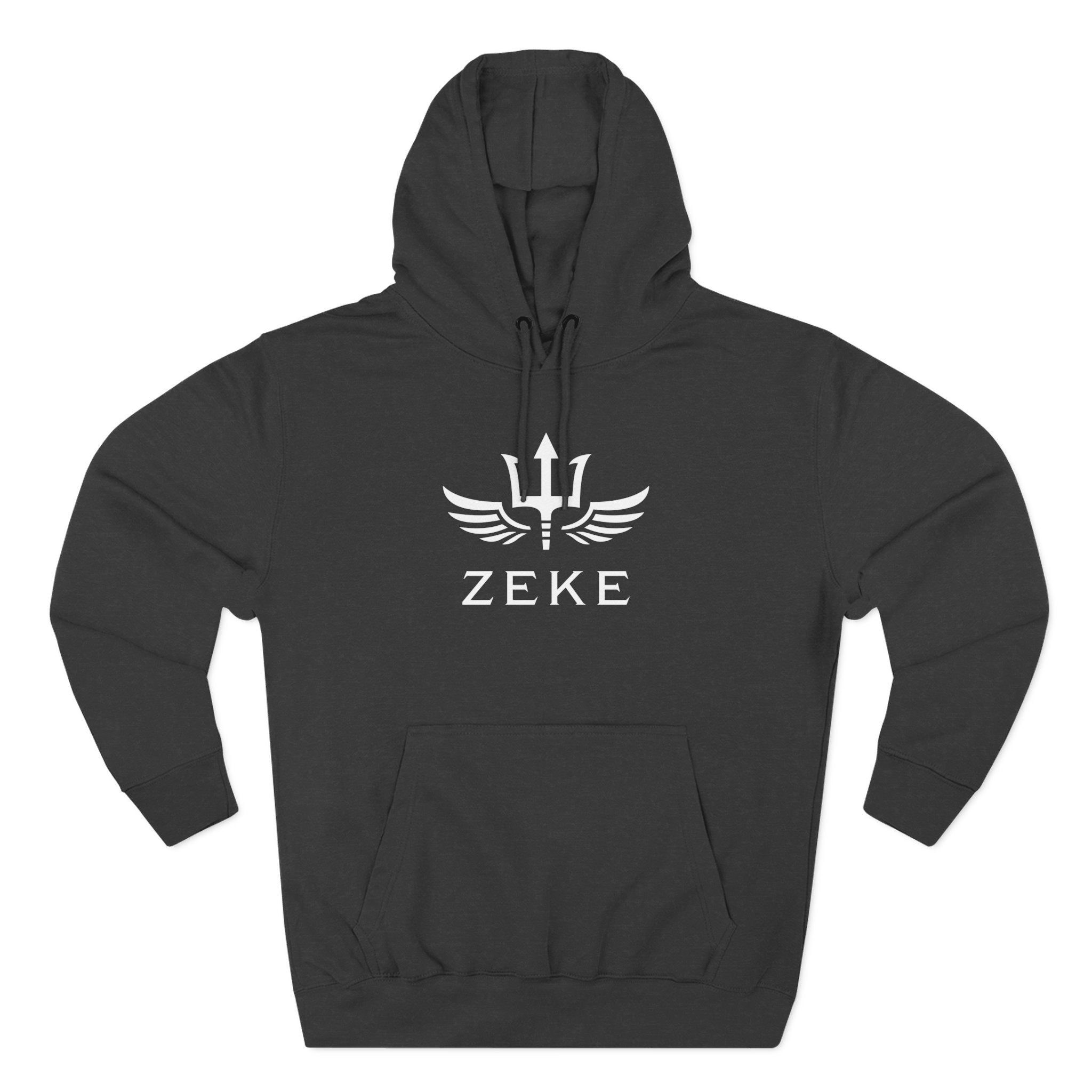 Three-Panel Fleece Hoodie w/ ZEKE Logo – Zeke Official