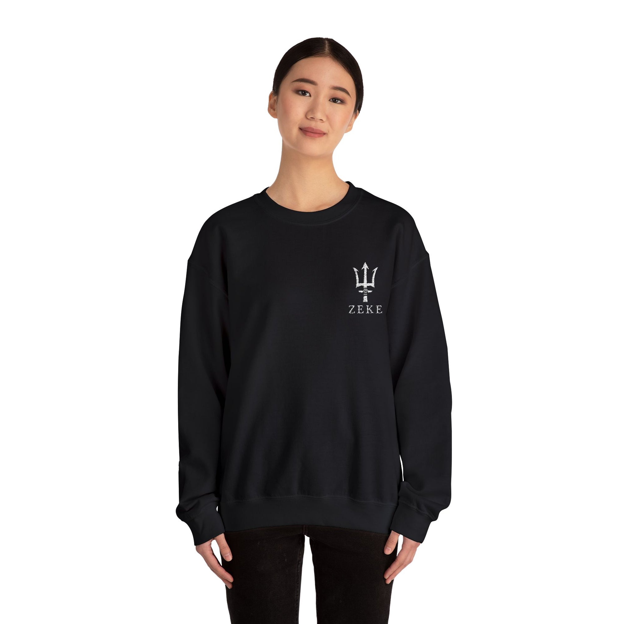 ZEKE Crewneck w/ Trident (White logo)