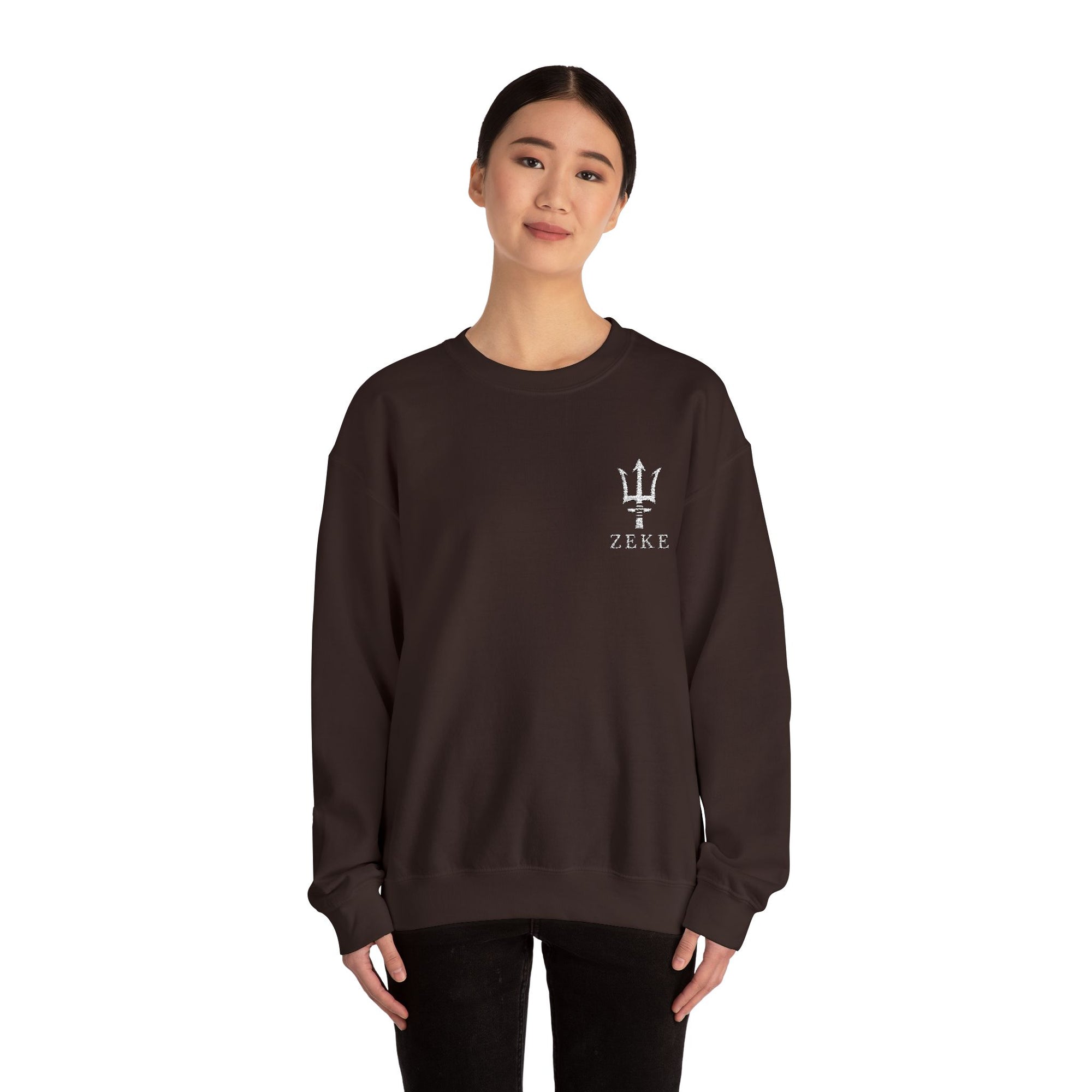 ZEKE Crewneck w/ Trident (White logo)
